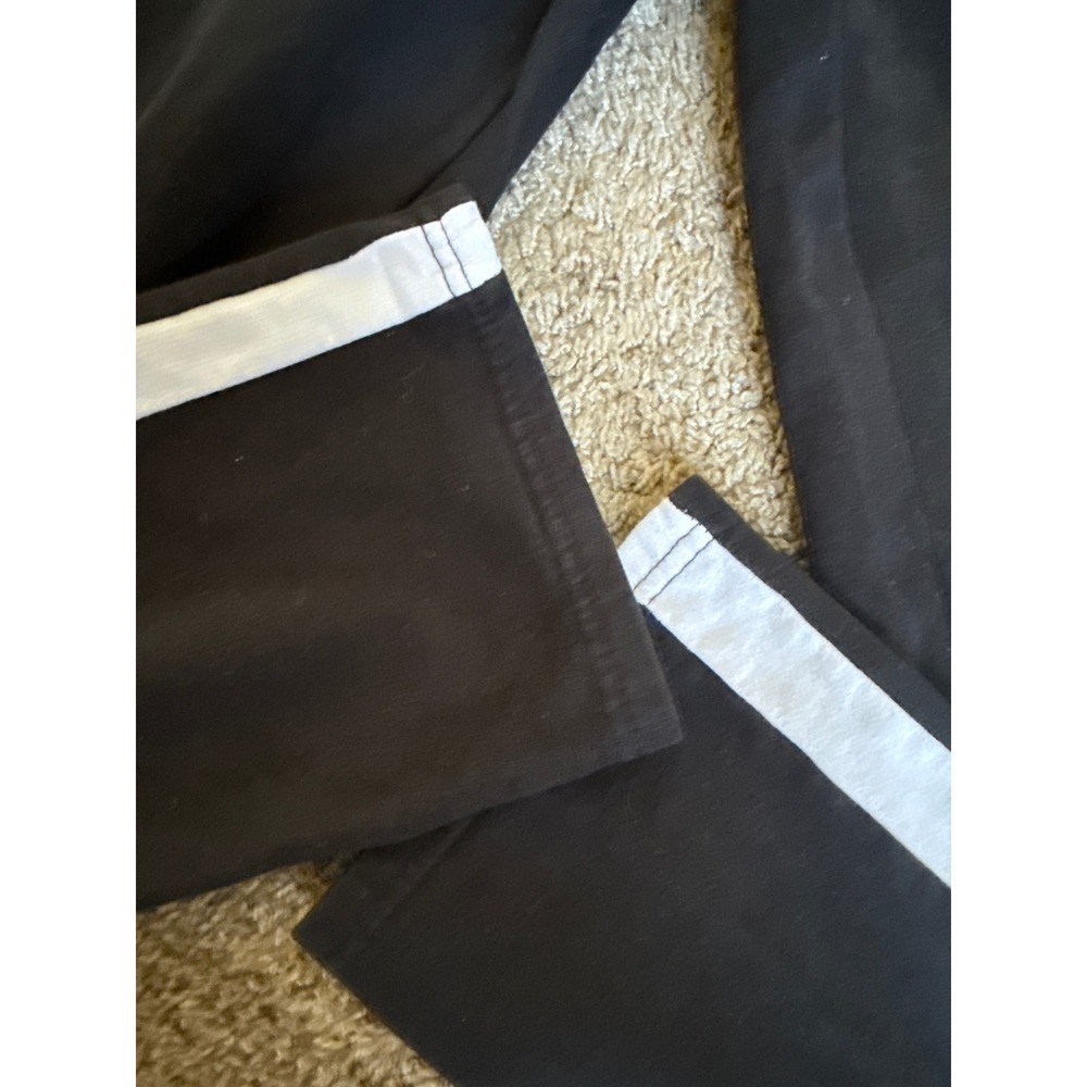 Puma Kids Black Athletic Sweatpants XL (18-20) Side Stripe Wide Leg - Picture 3 of 5